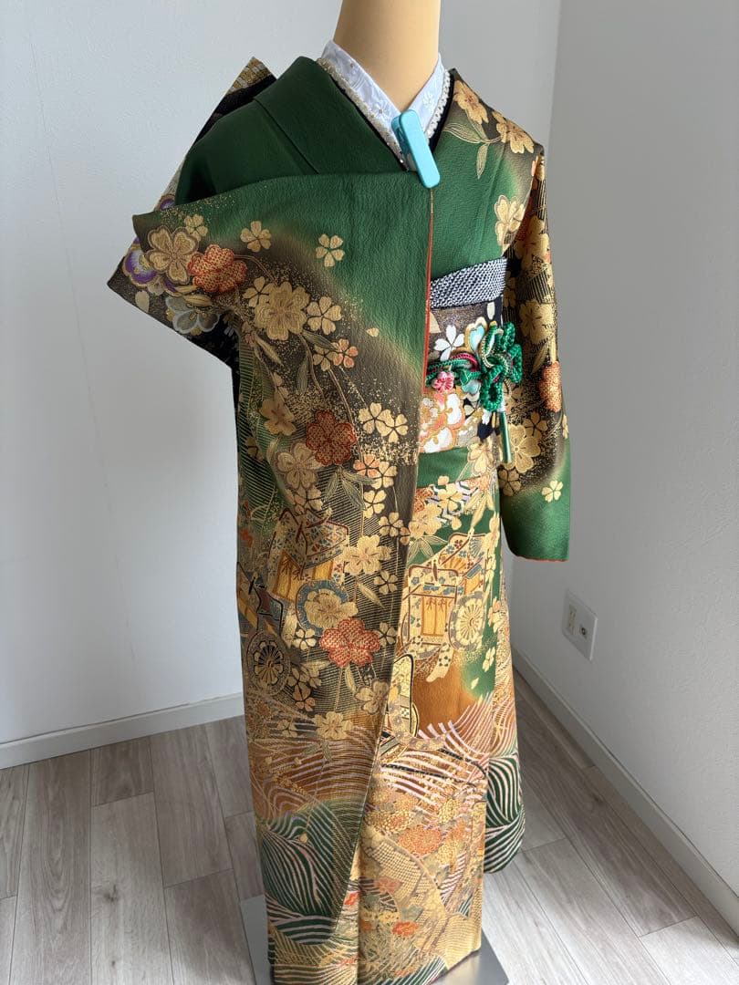 ⭐️特別最終価格❣️８／３１迄　振袖フルセット　正絹　成人式