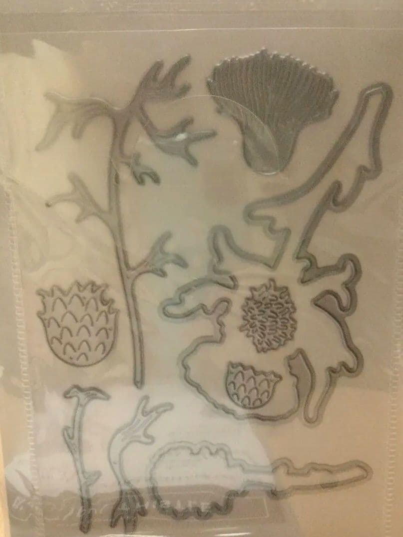 未使用　存在感あるお花スタンプ＆ダイ　スタンピンアップ