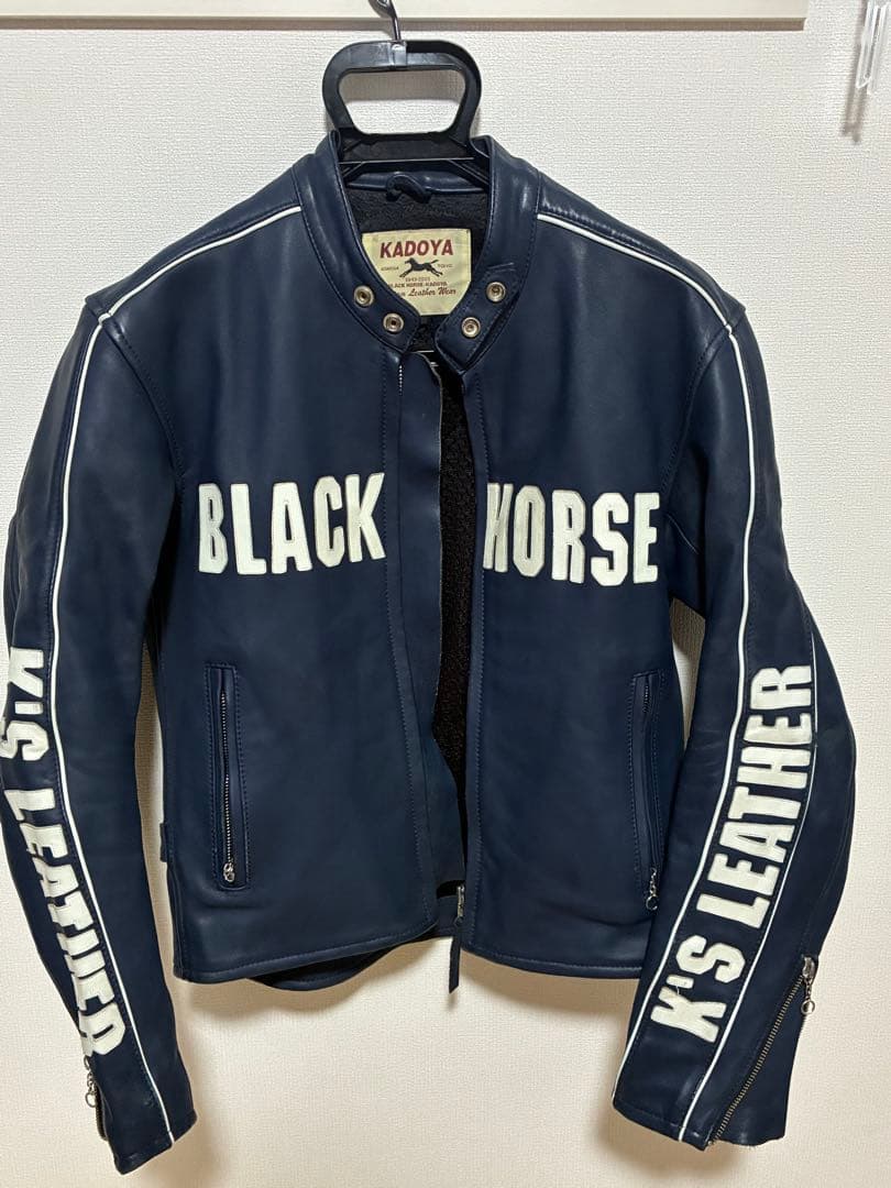 KADOYA BLACK HORSE レザーライダースジャケット