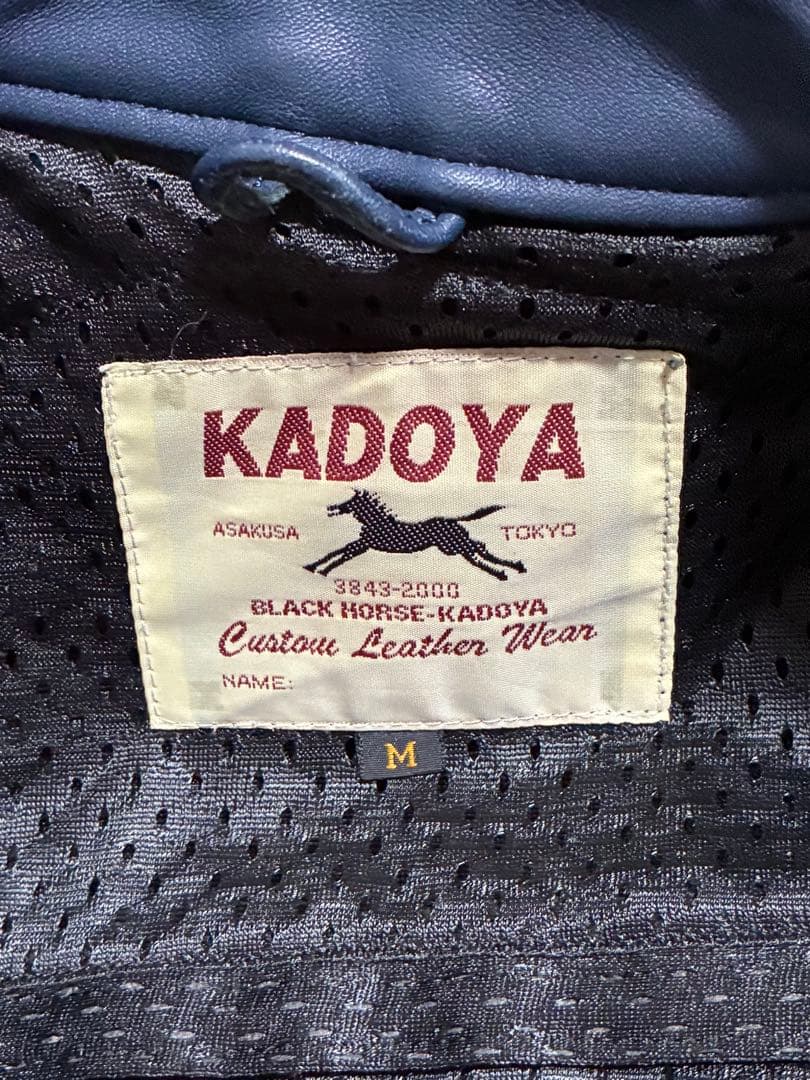 KADOYA BLACK HORSE レザーライダースジャケット