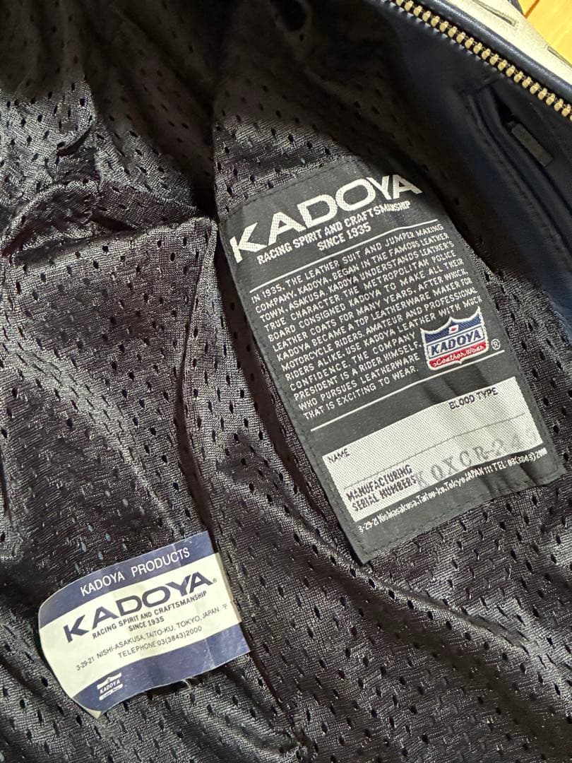 KADOYA BLACK HORSE レザーライダースジャケット