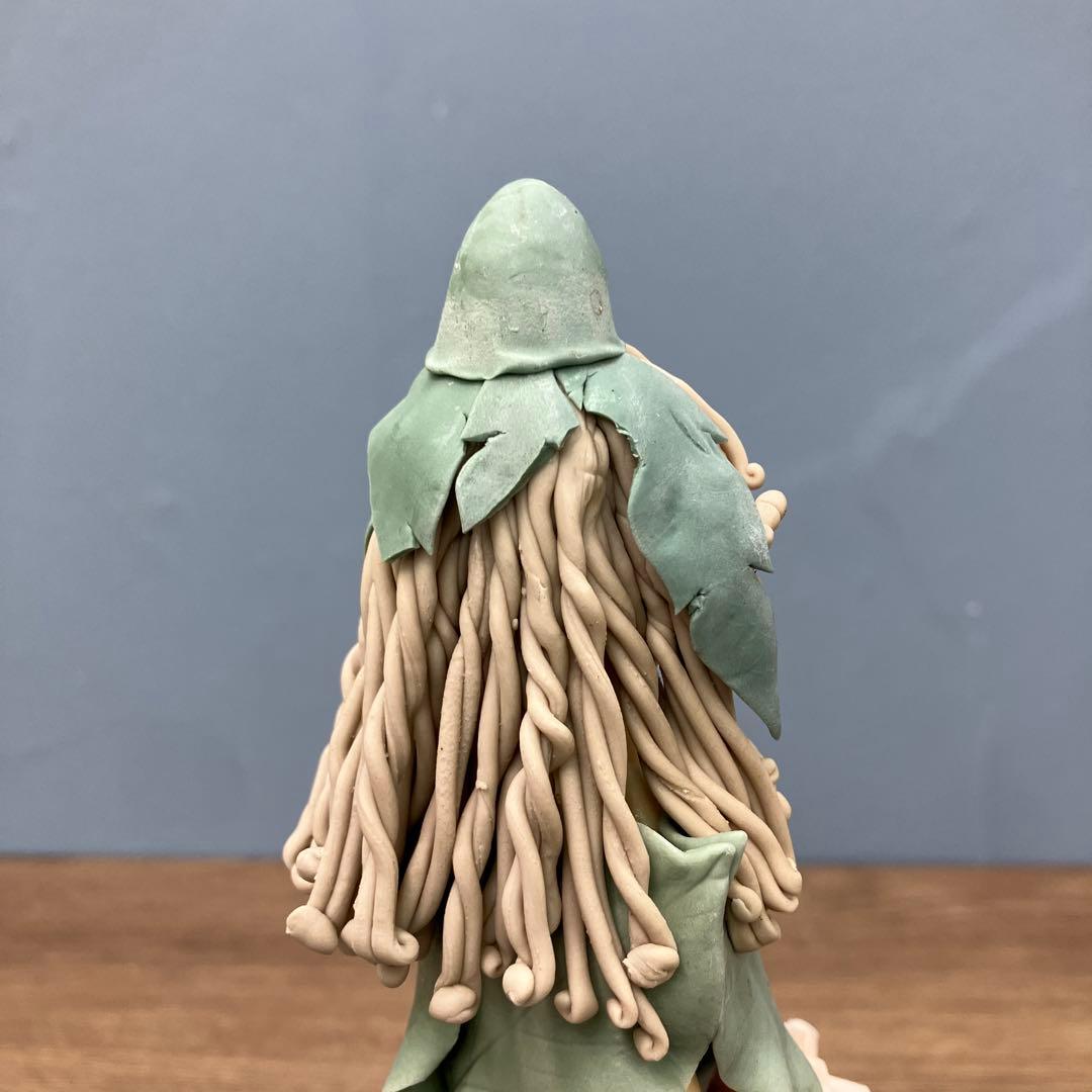 E-壁 昭和レトロ クレイアート 妖精のフィギュア 置物 ハンドメイド