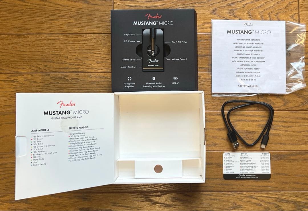 Fender ギター&ベース用ヘッドフォンアンプ MUSTANG™ MICRO