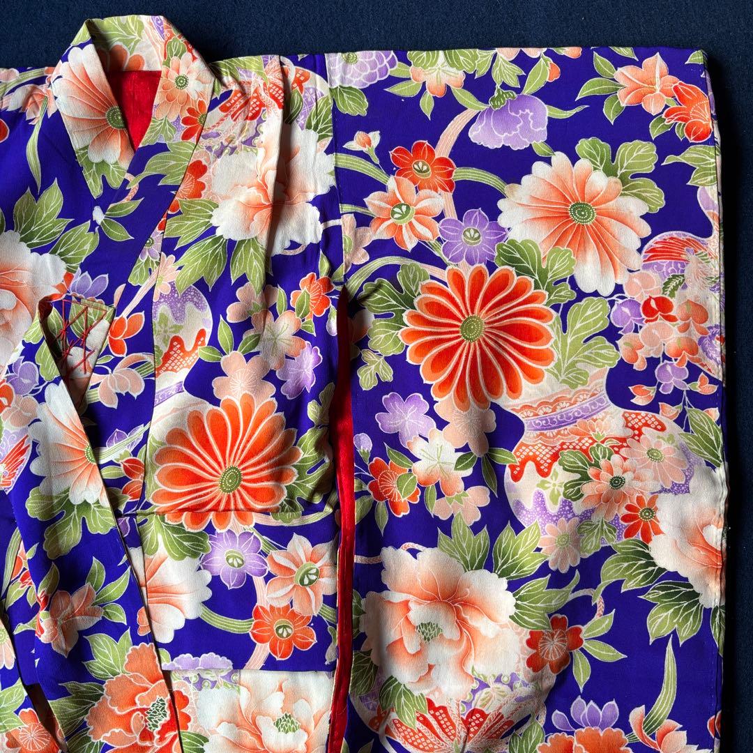 2608 アンティーク子ども着物・襦袢11枚おまとめ売り材料正絹