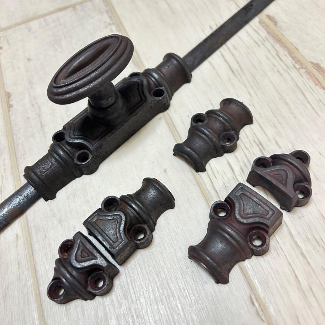 フランス　アンティーク　 グレモン錠 　モノンクル　窓金具　鍵　錠【P1】