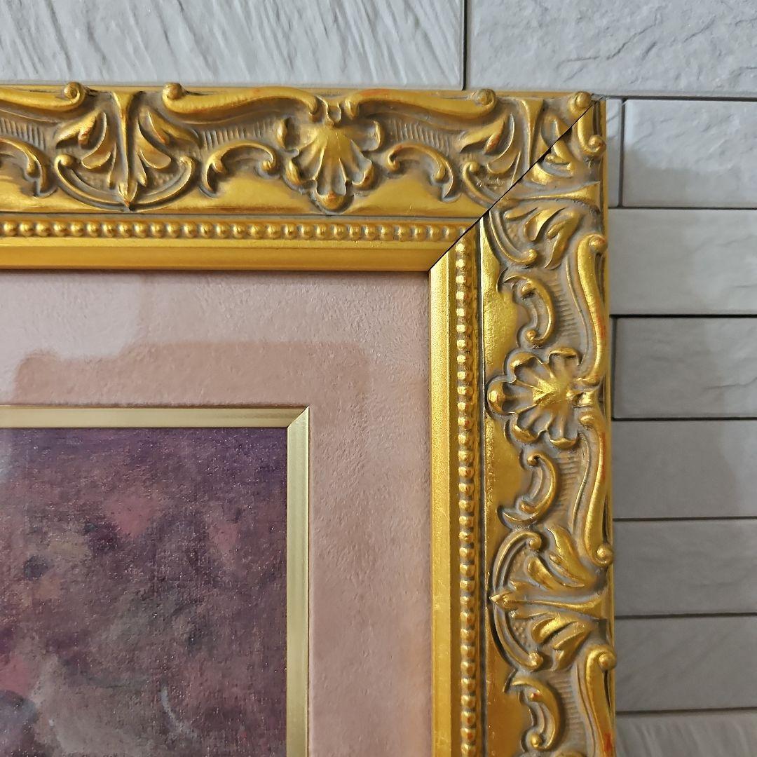 鏡の前の装い　ジュール　ジェームス　ルージュロン　ポスター切り取りの額装