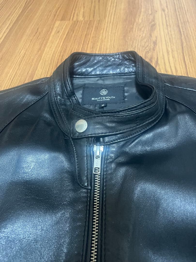 BEAUTY&YOUTH ブラック レザージャケット