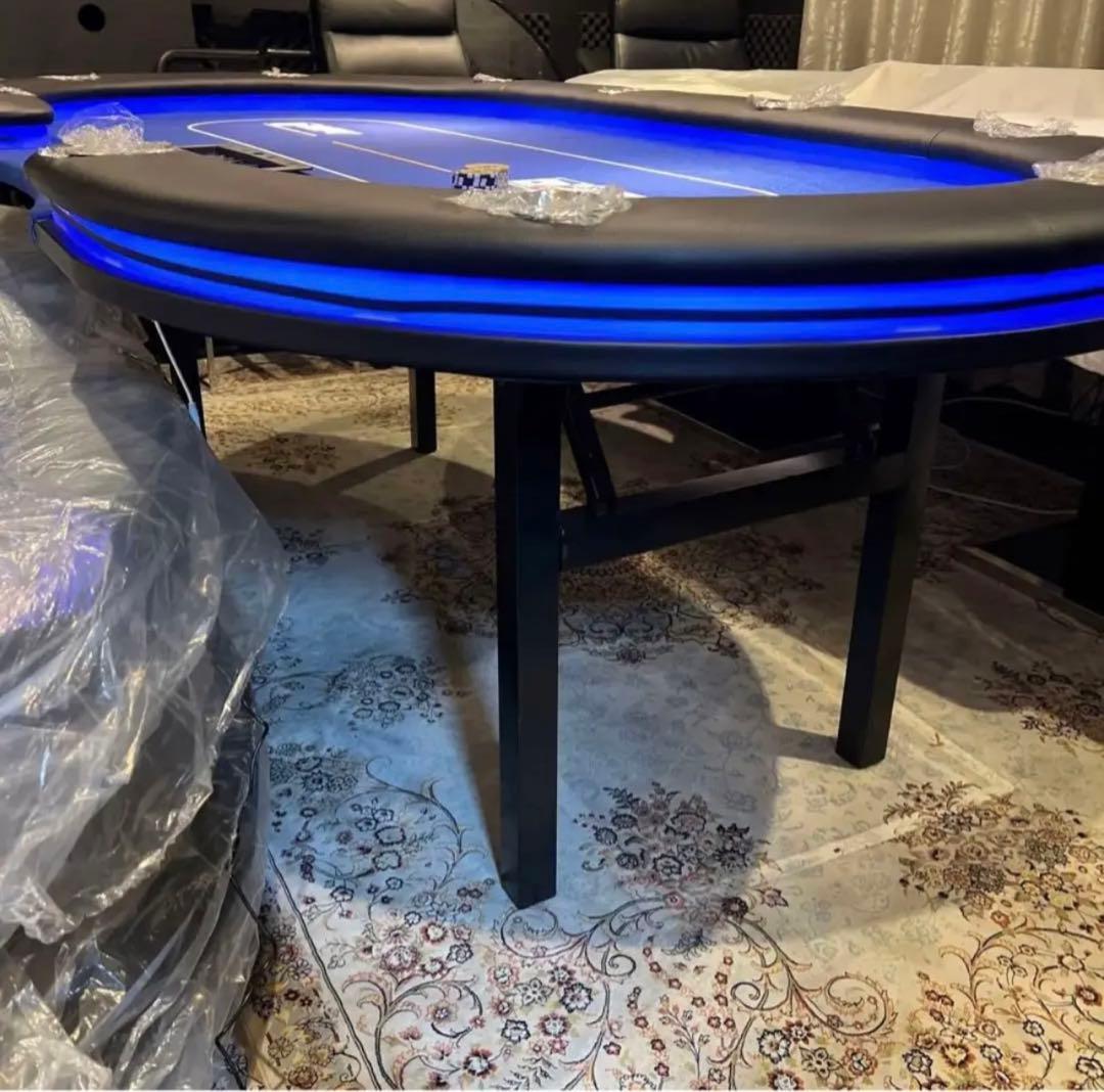 高級　ポーカーテーブル　カジノテーブル　テキサスホールデム　チップ　poker