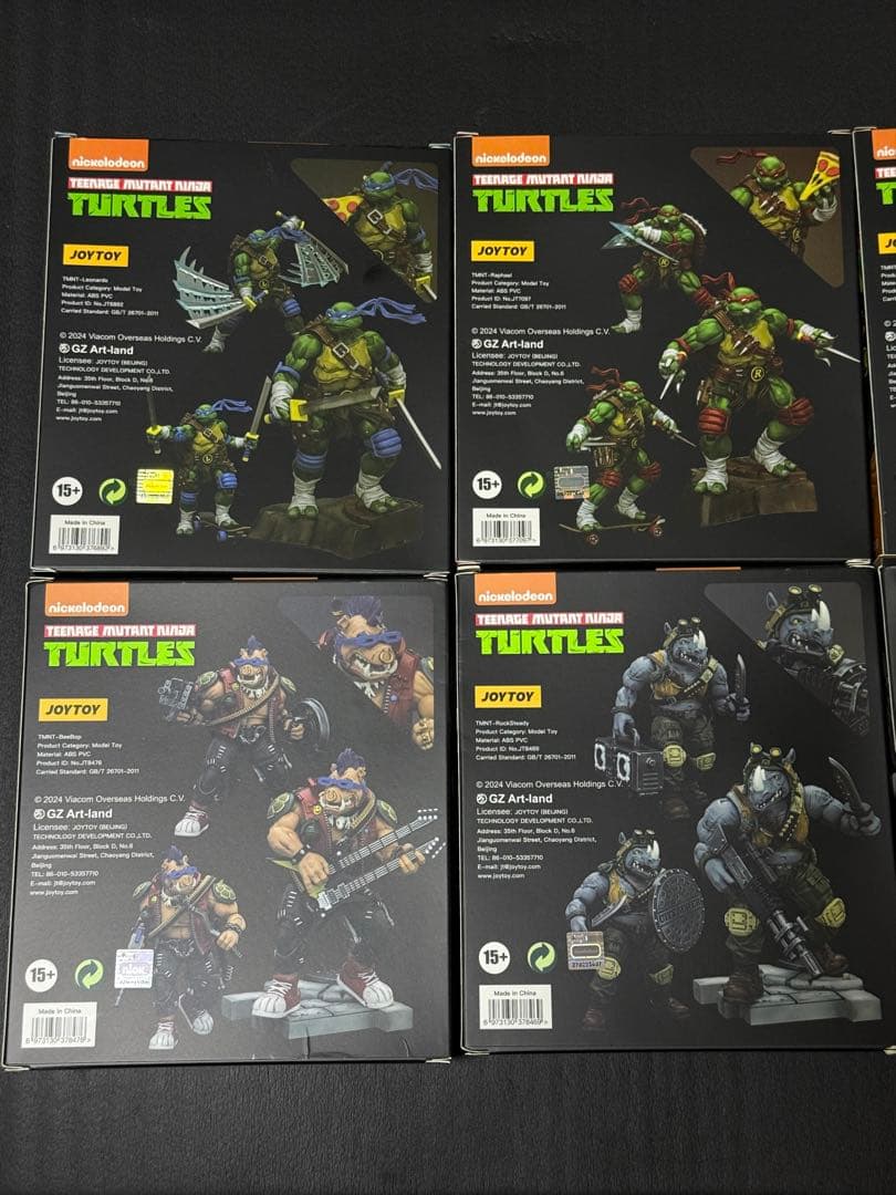 JOYTOY TMNT ミュータントタートルズ 1/18 フィギュア8体セット