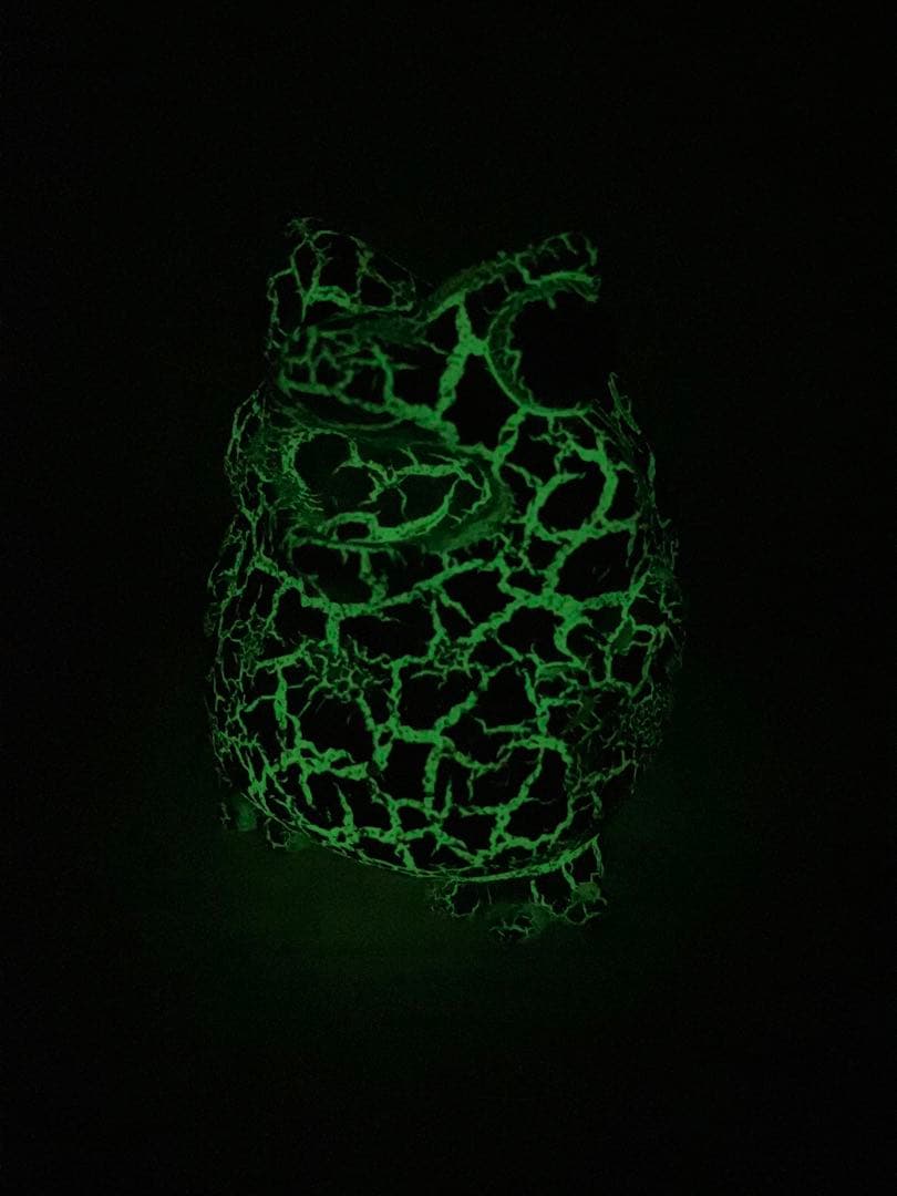 ペインターネット カエルーマ ストーンクラック ソフビ 蓄光