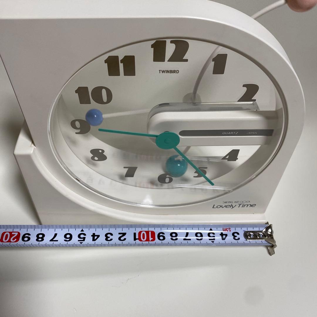 置き時計　ツインバード　ポストモダン　ミッドセンチュリー　スペースエイジ