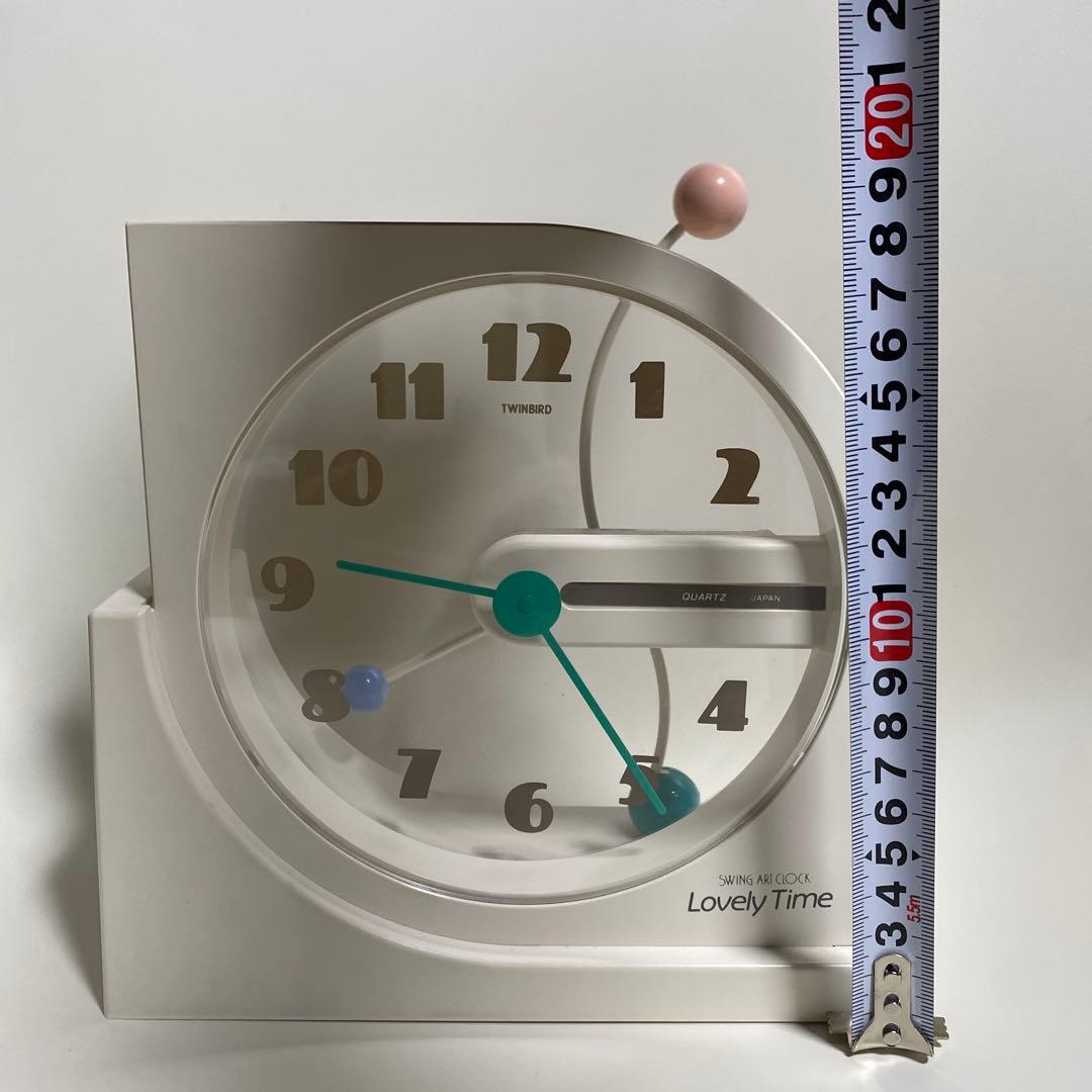 置き時計　ツインバード　ポストモダン　ミッドセンチュリー　スペースエイジ