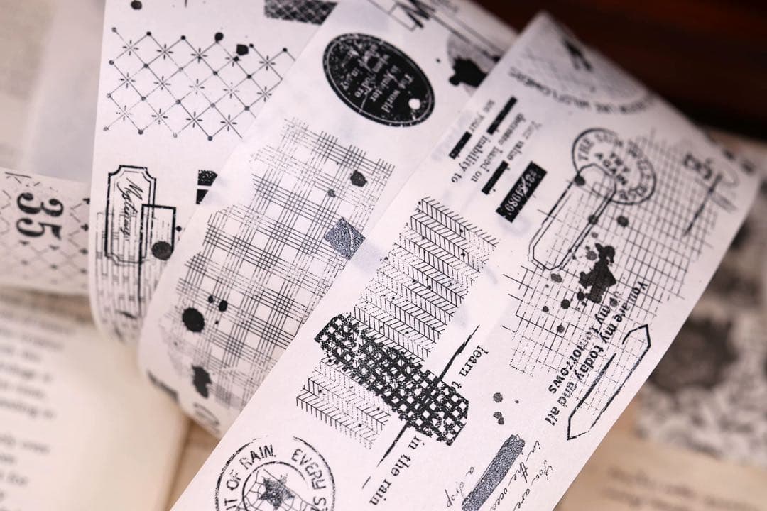 小白家文創《时光叙事》海外マスキングテープ　マステ 【2507】