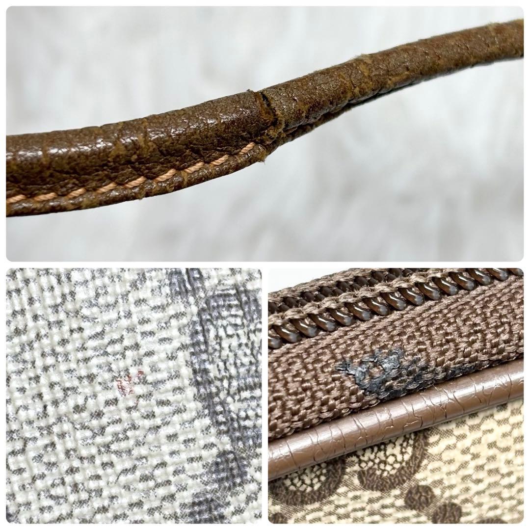 ✨美品✨ グッチ GGスプリーム ショルダーバッグ レザー ベージュ 2way