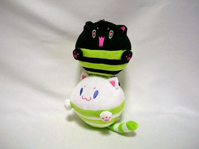 ◆2点　SDVX　TAMA猫　白　黒　ぬいぐるみ セット　サウンドボルテックス◆