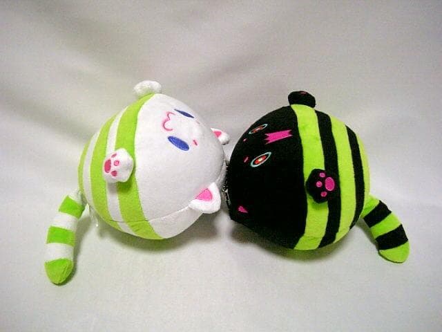 ◆2点　SDVX　TAMA猫　白　黒　ぬいぐるみ セット　サウンドボルテックス◆