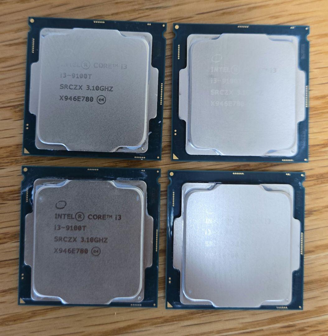 Intel Core i3-9100T CPU 4個セット