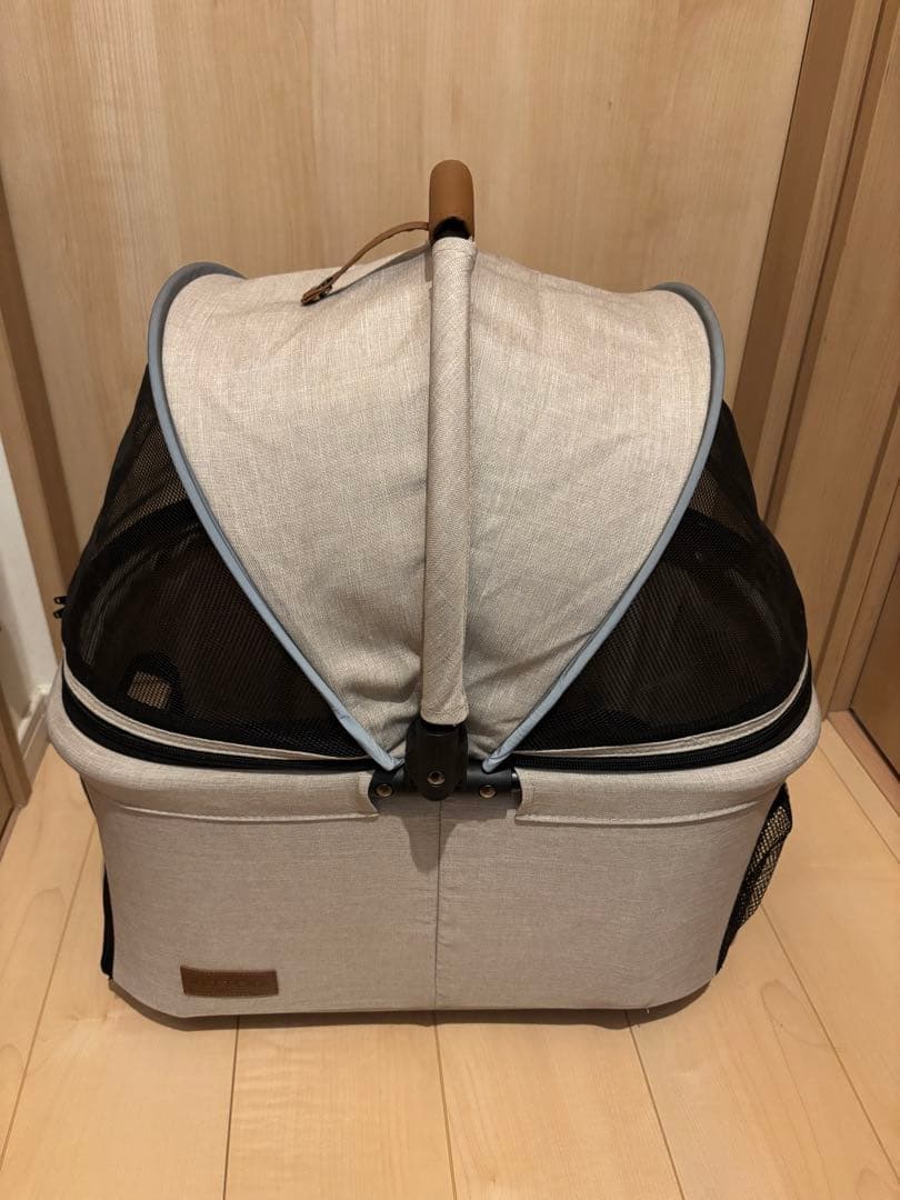 PETTENA 折りたたみ式ペットカート 分離型 ベージュ