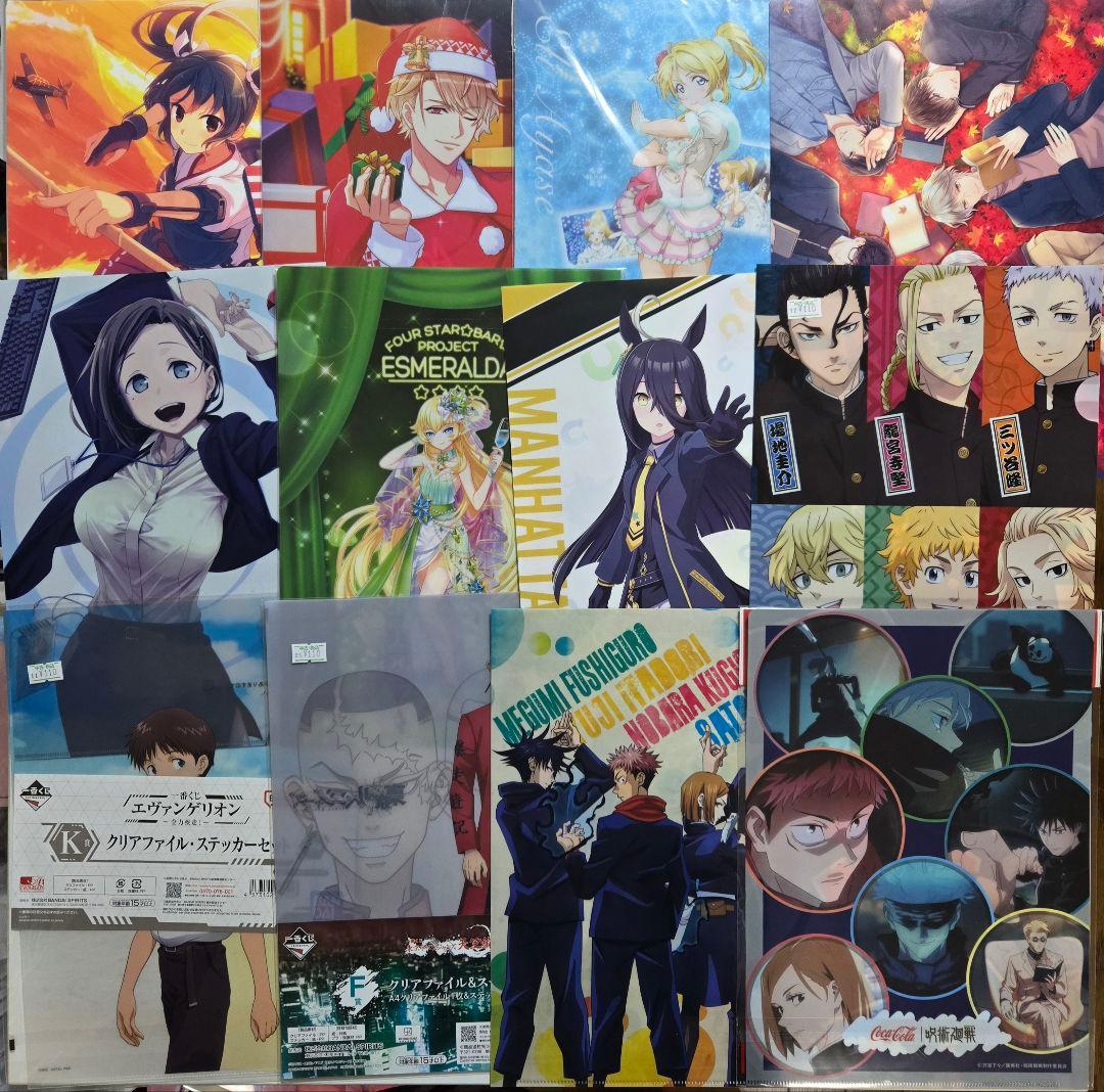 アニメグッズ キャラクターグッズ クリアファイル まとめ売り 200枚以上　①