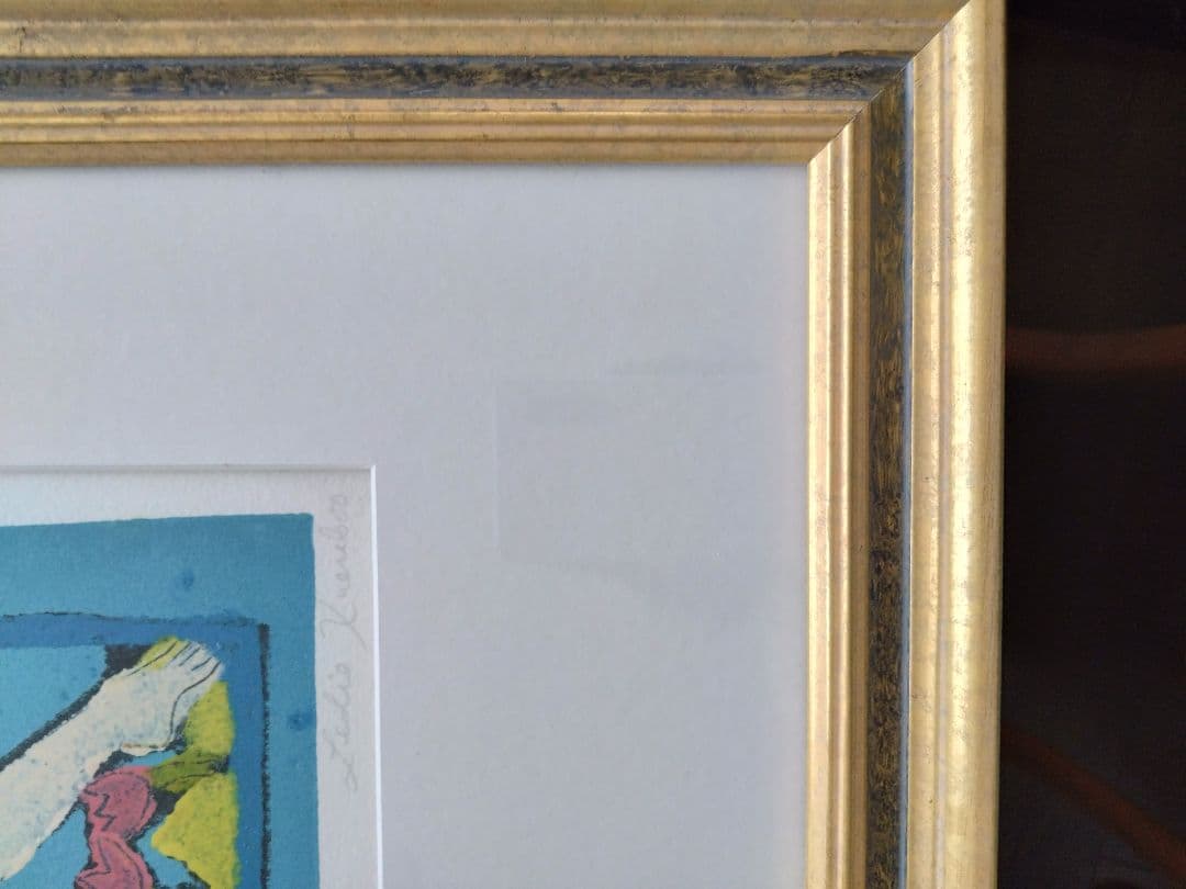 額付き版画　「幸福」