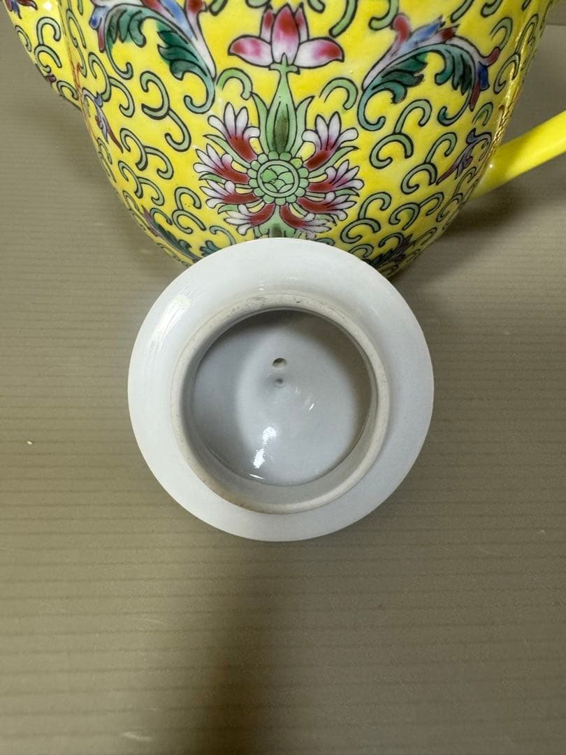 2204 中國景徳鎮製　萬壽無疆　ティーポット