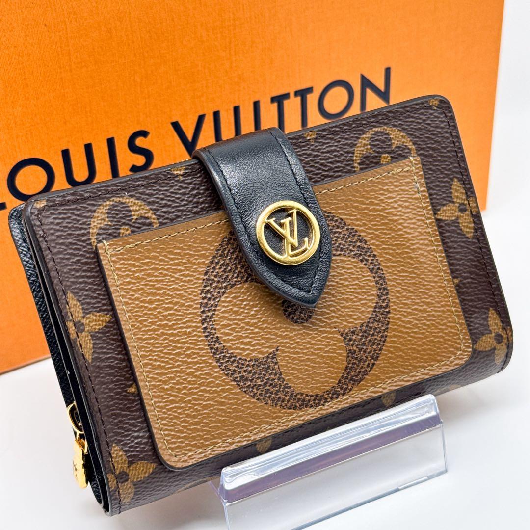 ルイヴィトン モノグラム ポルトフォイユ ジュリエット 折り財布 財布 ブラウン