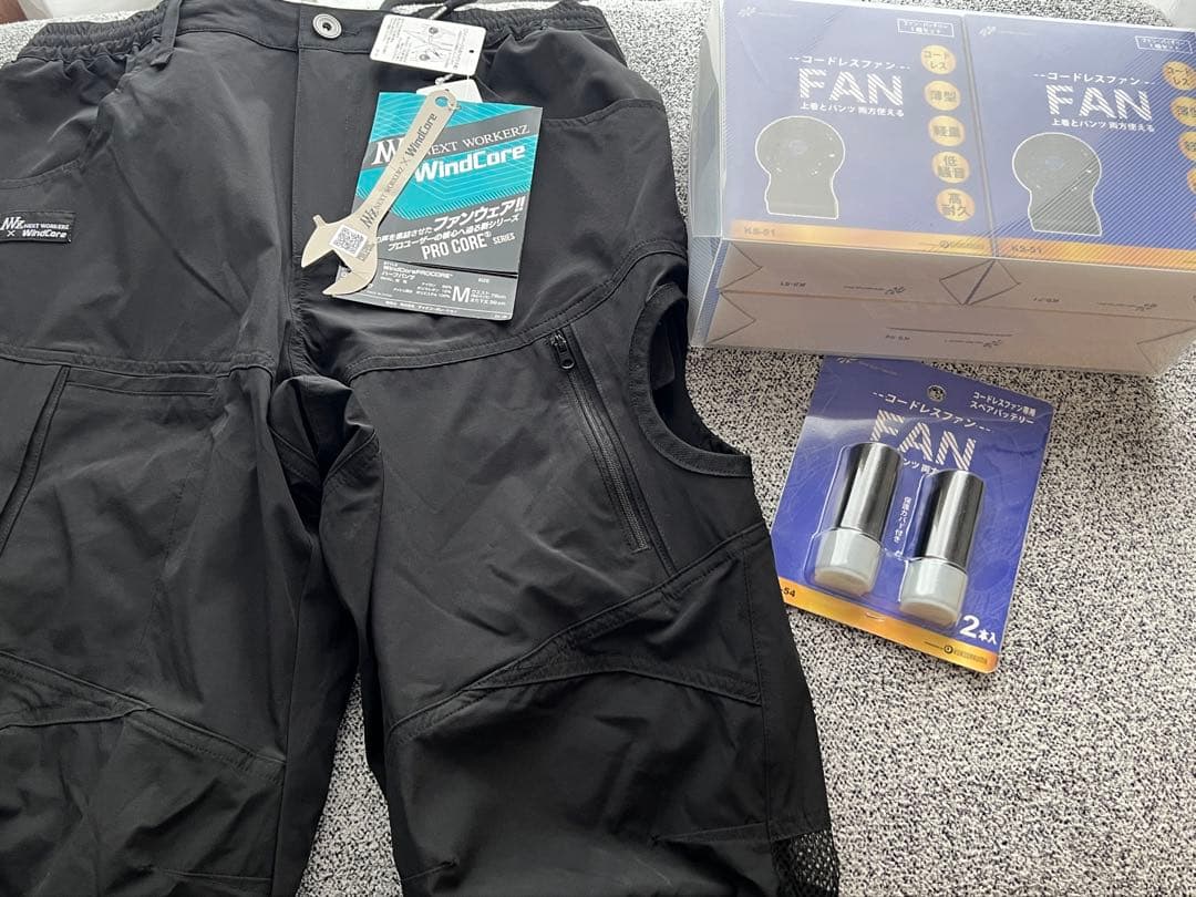 クロダルマ　エアーセンサー1 ファン　バッテリーフルセット　スペアバッテリー他