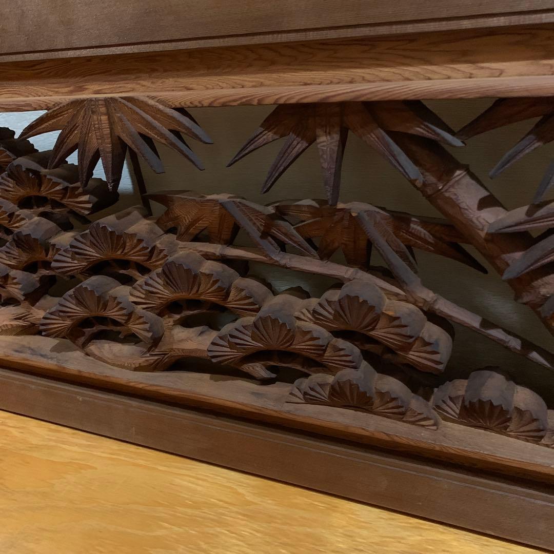 れいこ 彫刻欄間、、、松竹梅