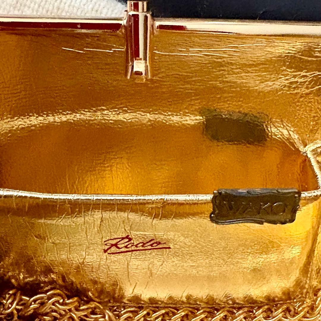 Rodo ゴールド クラッチバッグ