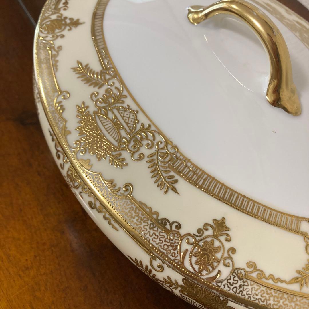 SALE 未使用品　オールドノリタケ　スープチューン　 アンティーク　金彩