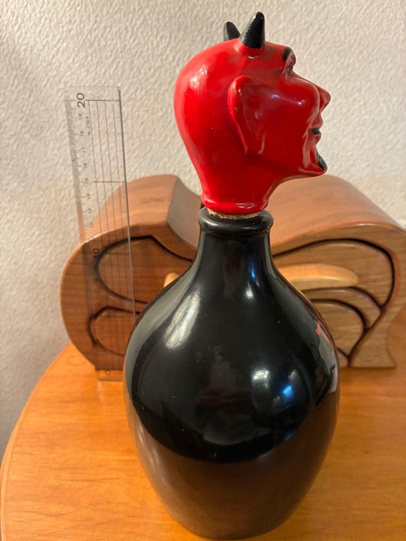 ビンテージ　デビル　悪魔　レッドデビル　デカンタ　毒瓶　ミッドセンチュリー