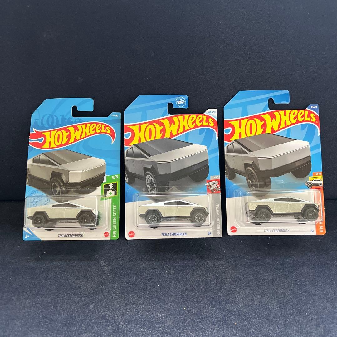 ホットウィールTesla Cybertruck 3台セット
