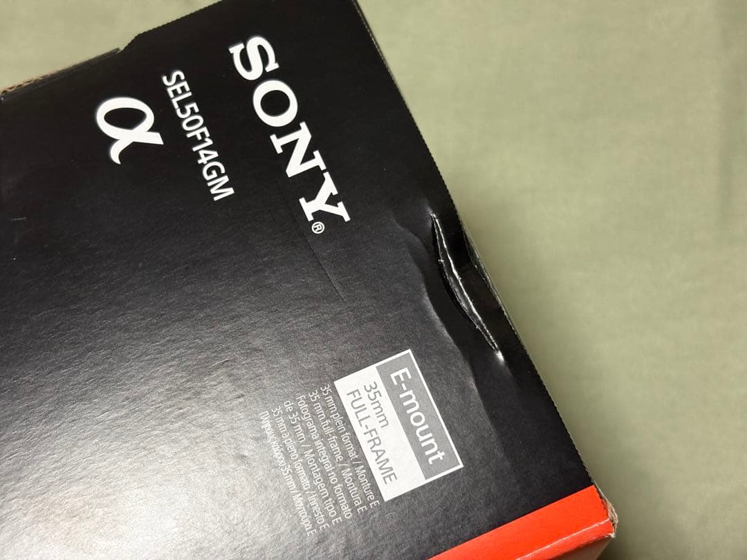 SONY FE 50mm F1.4 GM レンズ