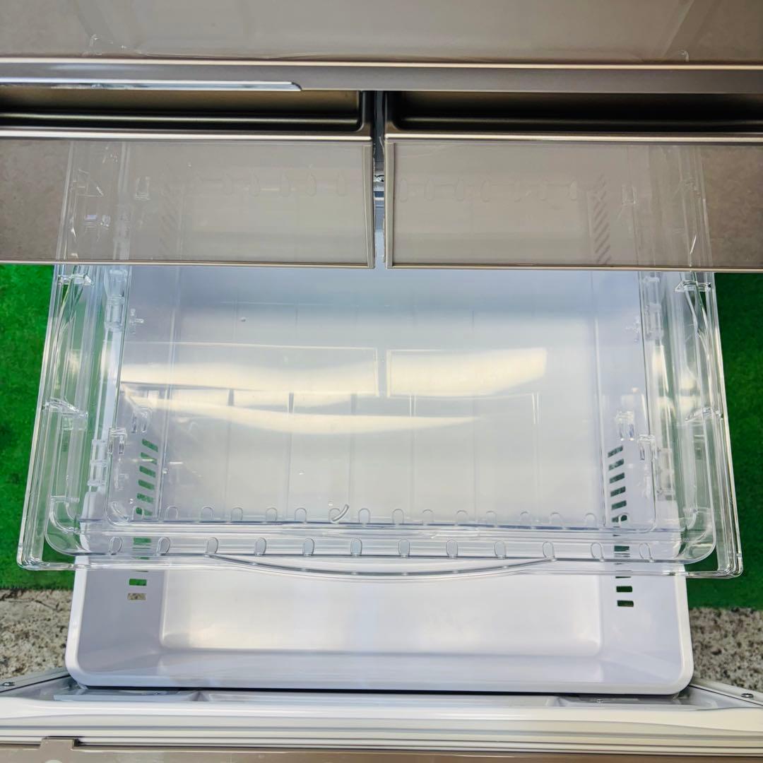 日立 415L 冷蔵庫 大容量 ガラストップ 真空チルド【地域限定配送無料】