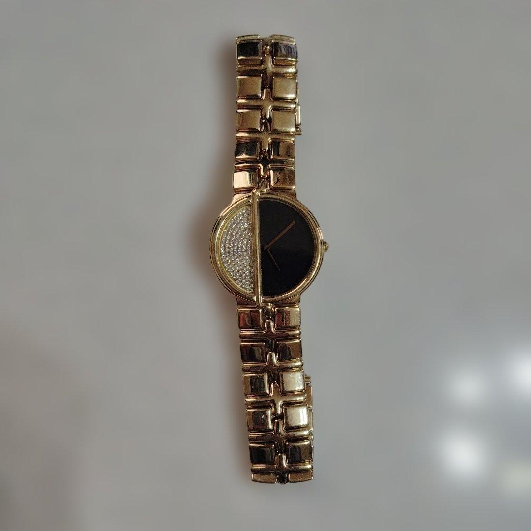 RAYMOND WEIL 18k金メッキ ストーン付き アナログ腕時計