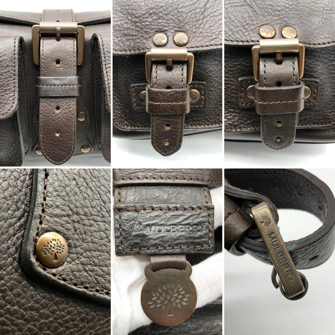 ✨極希少✨マルベリー ワンショルダーバッグ ミニロクサンヌ レザー ブラウン