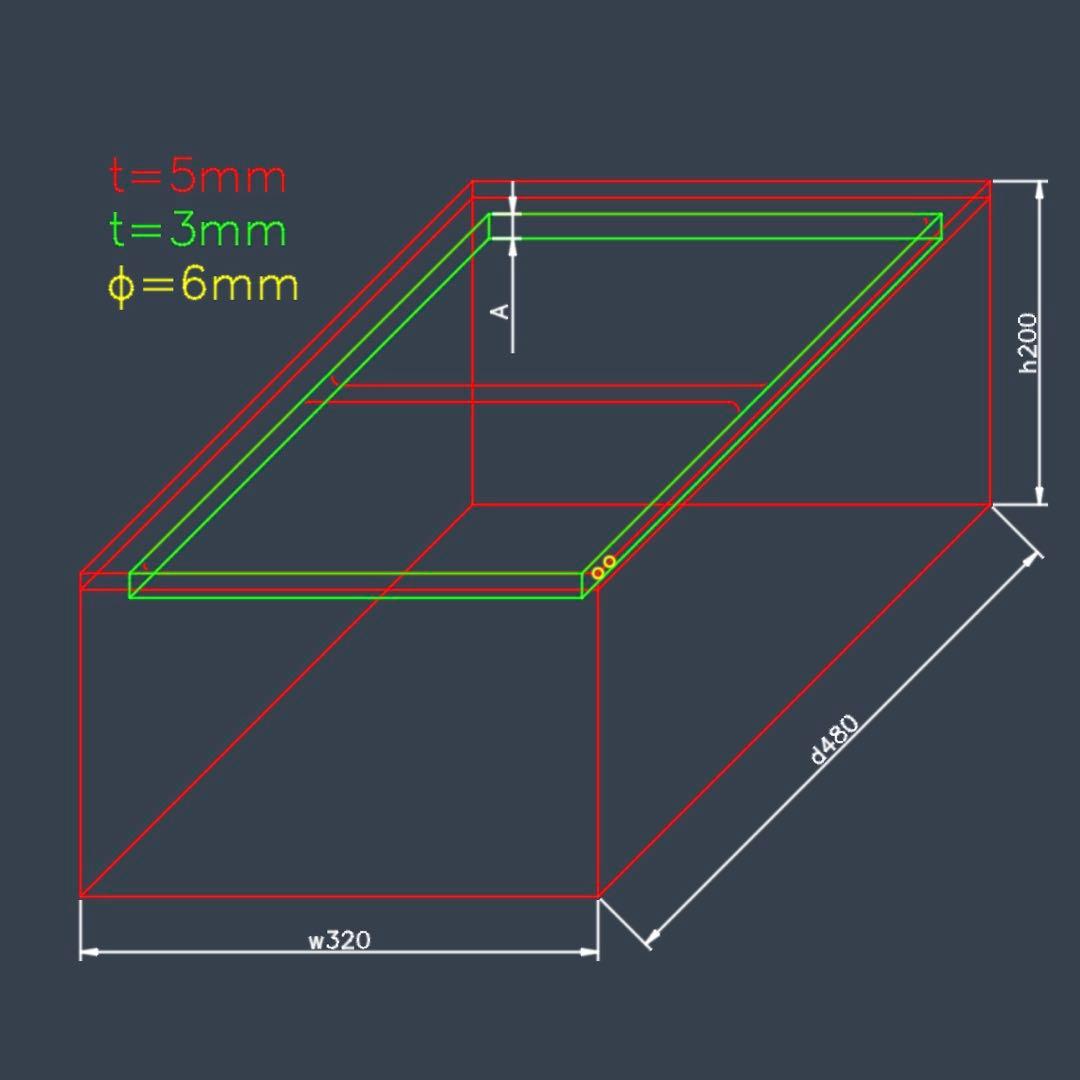 【M0920】オーダーメイドアクリル水槽