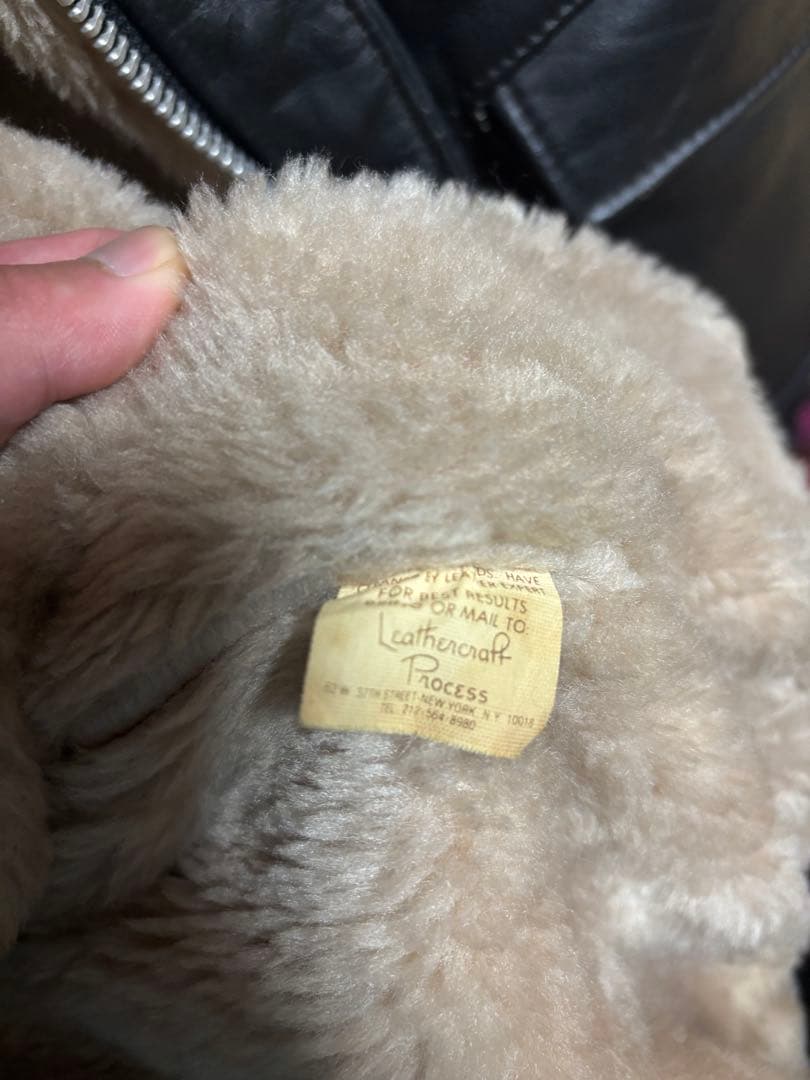 schott ショット　レザージャケット　ボア　ボンバー