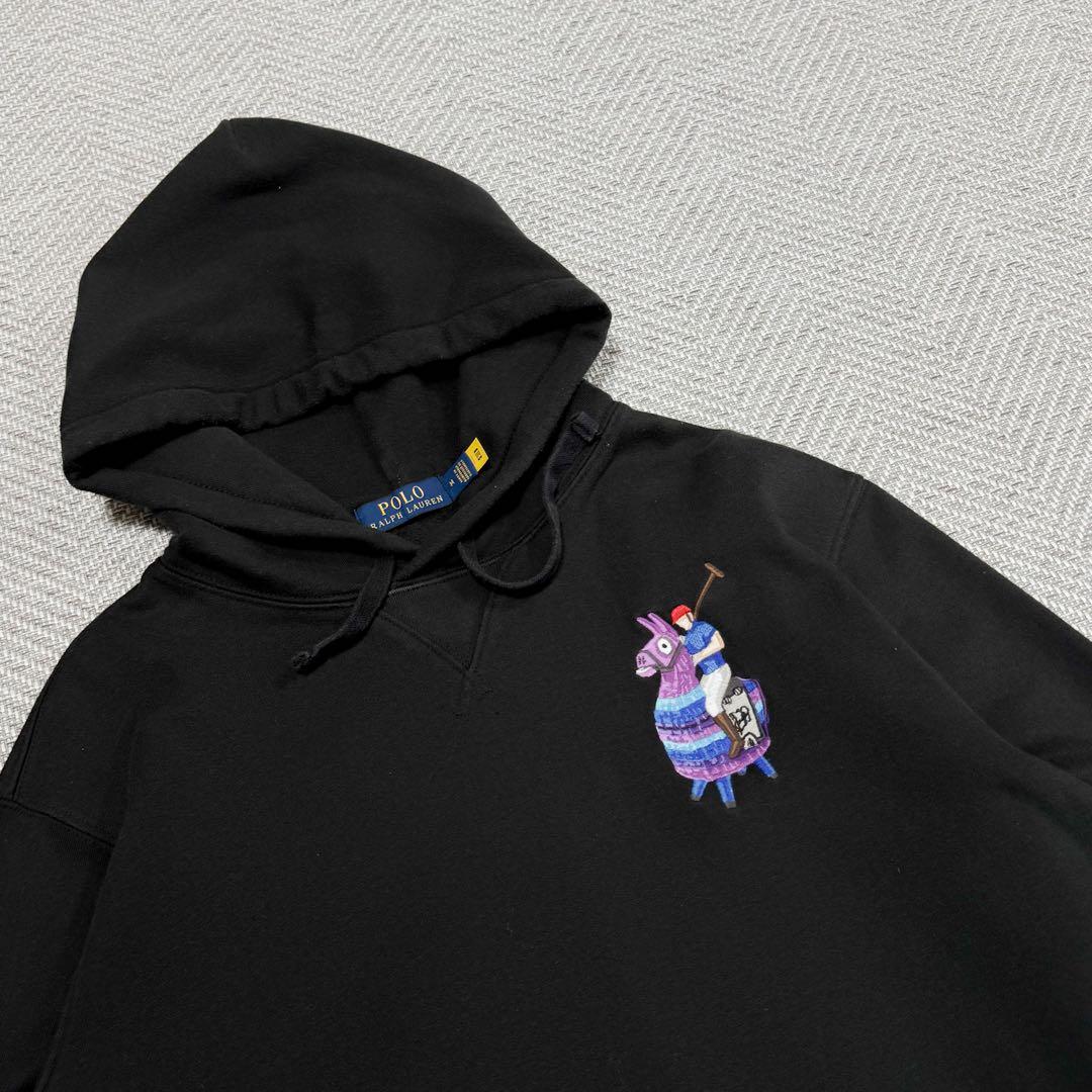 美品 ポロラルフローレン フォートナイト コラボ フーディ ブラック M 現行