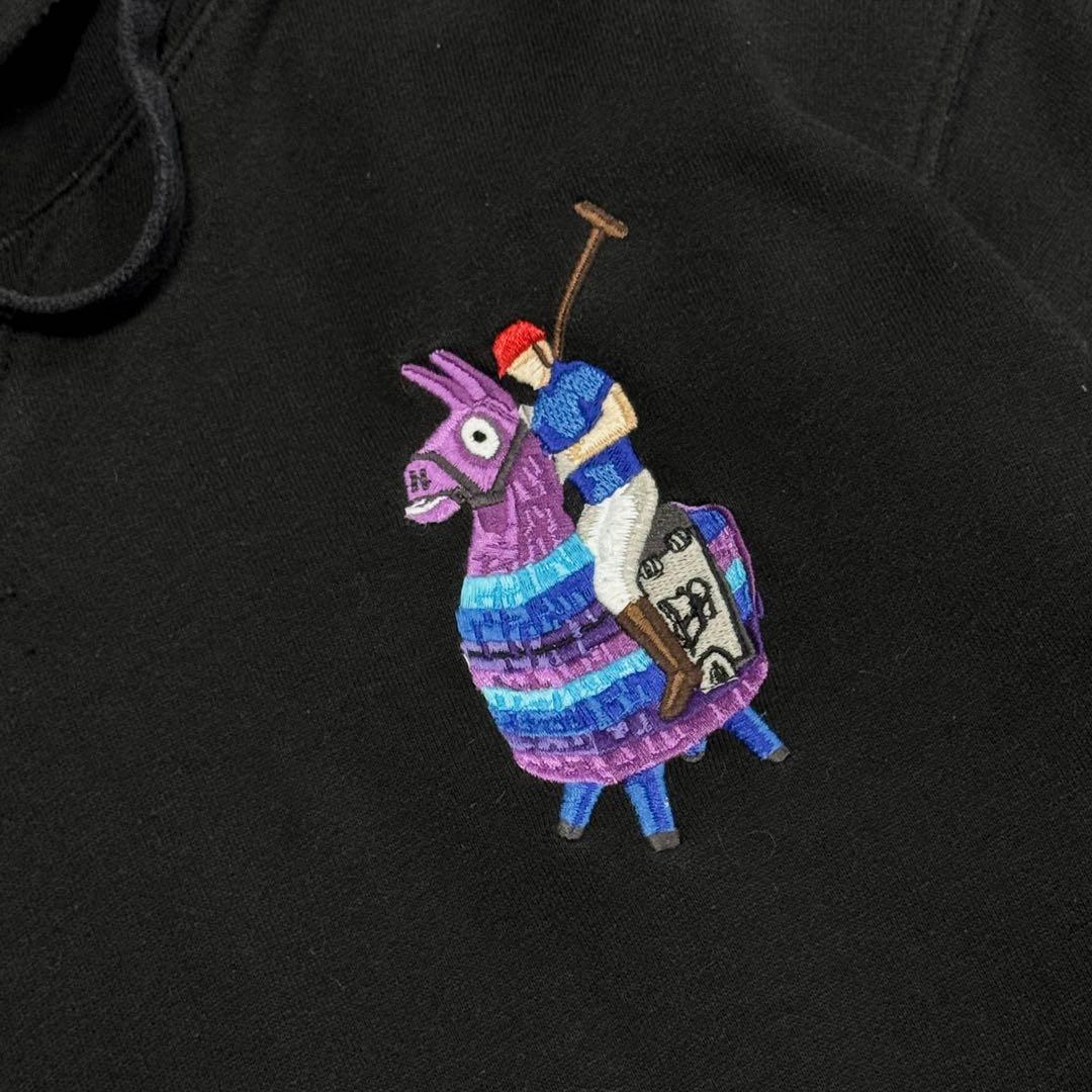 美品 ポロラルフローレン フォートナイト コラボ フーディ ブラック M 現行