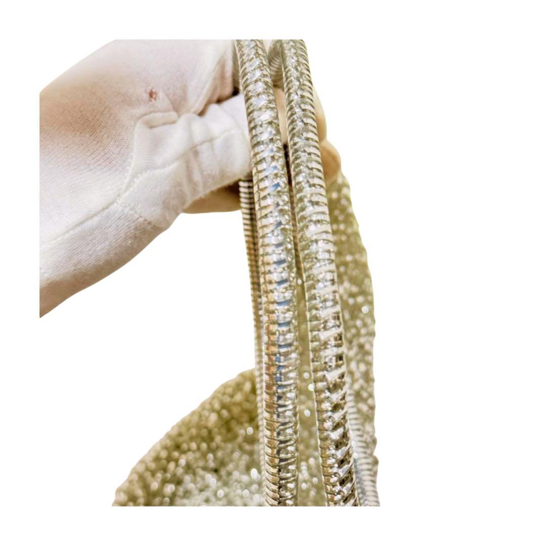 【美品】アンテプリマ ワイヤーバッグ シルバー ラウンド型