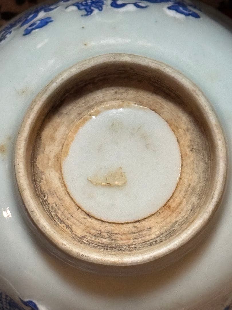 ‼️最後の値段‼️リサイクルFORT‼️中国製で青磁染付龍の図鉢