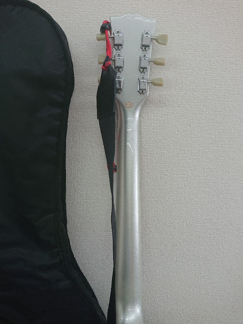 TH レスポールタイプ Photogenic エレキギター シルバー ケース付き