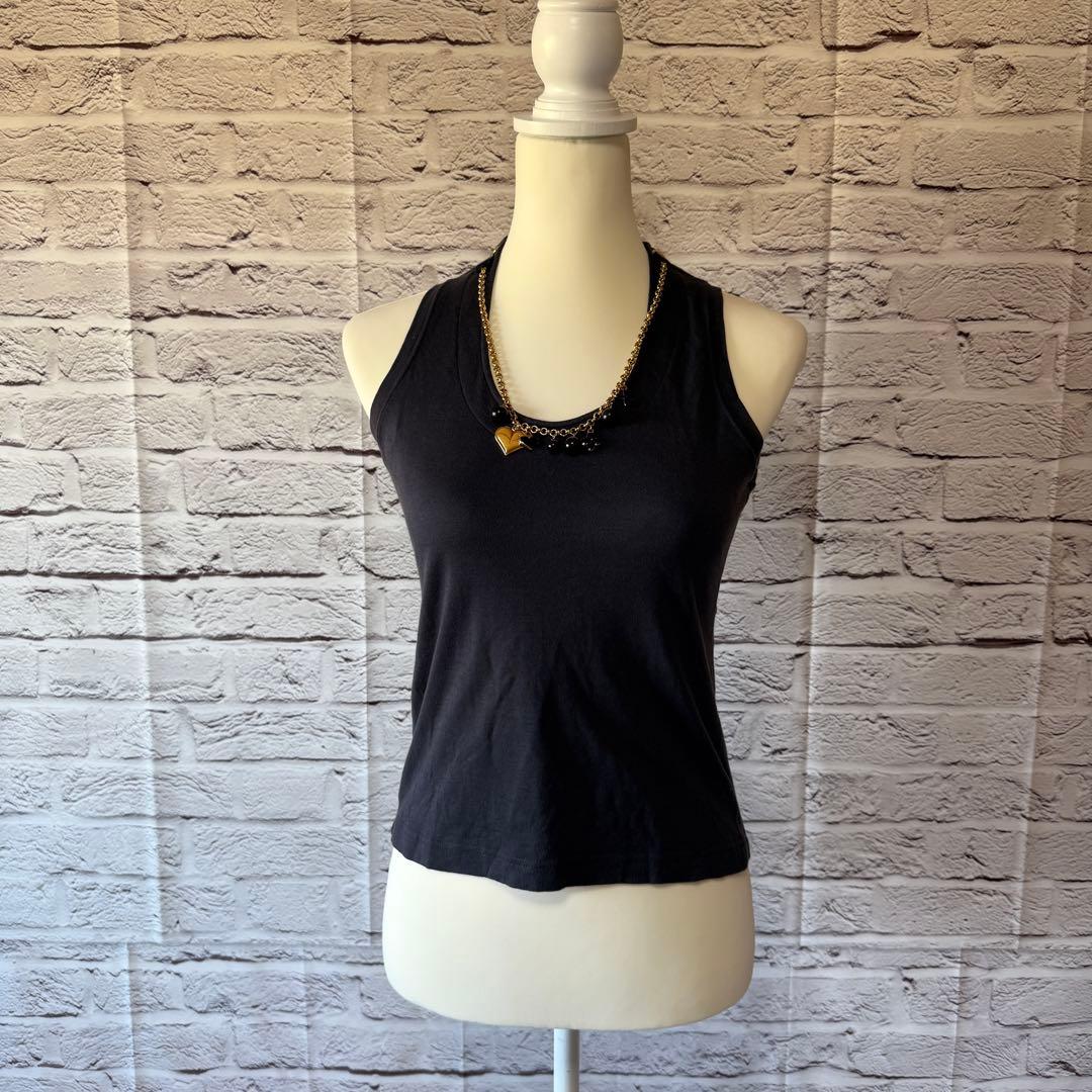 【ルイ ヴィトン】ネックレス付き ノースリーブカットソー タンクトップ Sサイズ