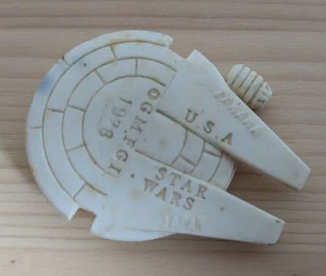 スターウォーズ 1978 消しゴム ファルコン号 3個セット 当時物 タカラ