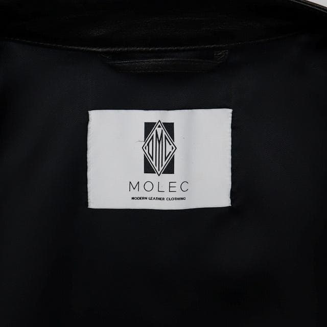 MOLEC モレック プロンジェラムレザー シングル ライダースジャケット 44