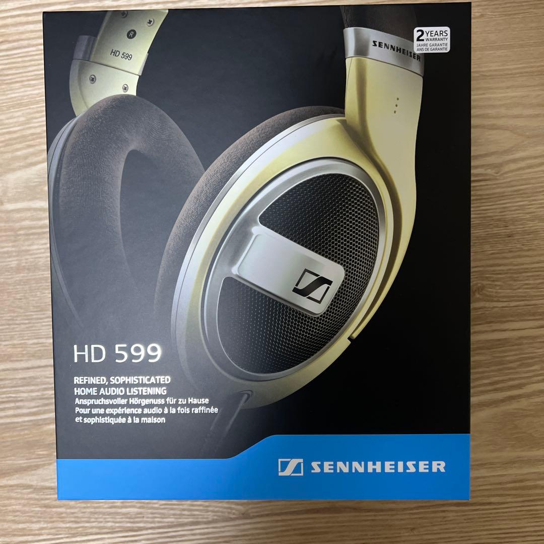 HD599 ゼンハイザー　ヘッドホン アイボリー　プリン