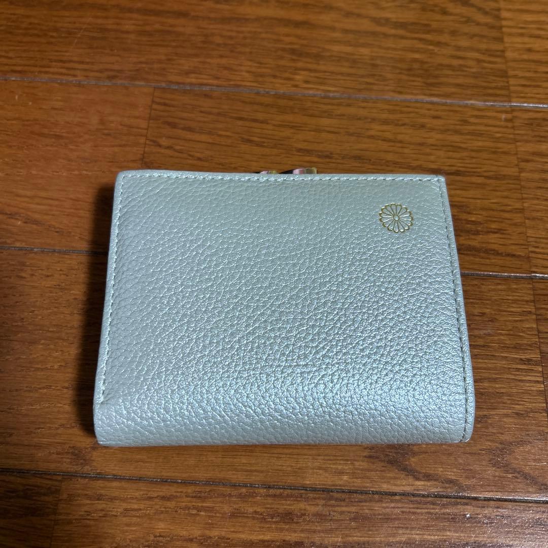 皇居　二つ折り財布　シルバー