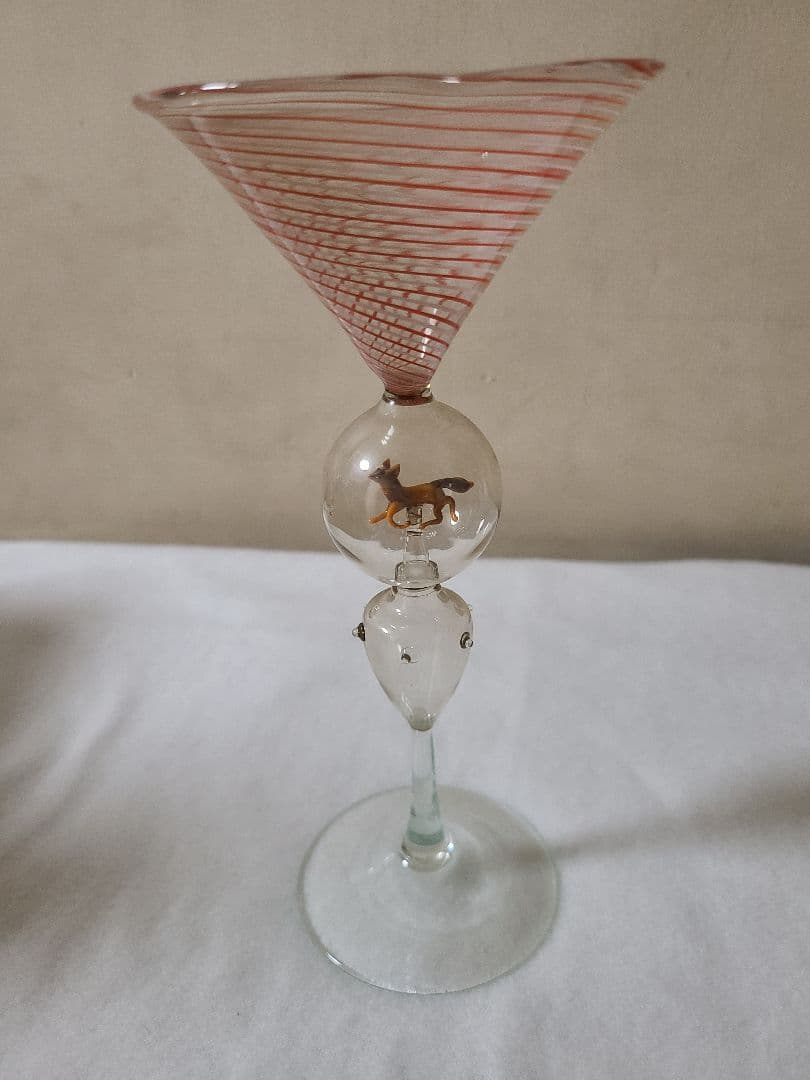 オーストリアアンティークフィギュア入りビミニグラス