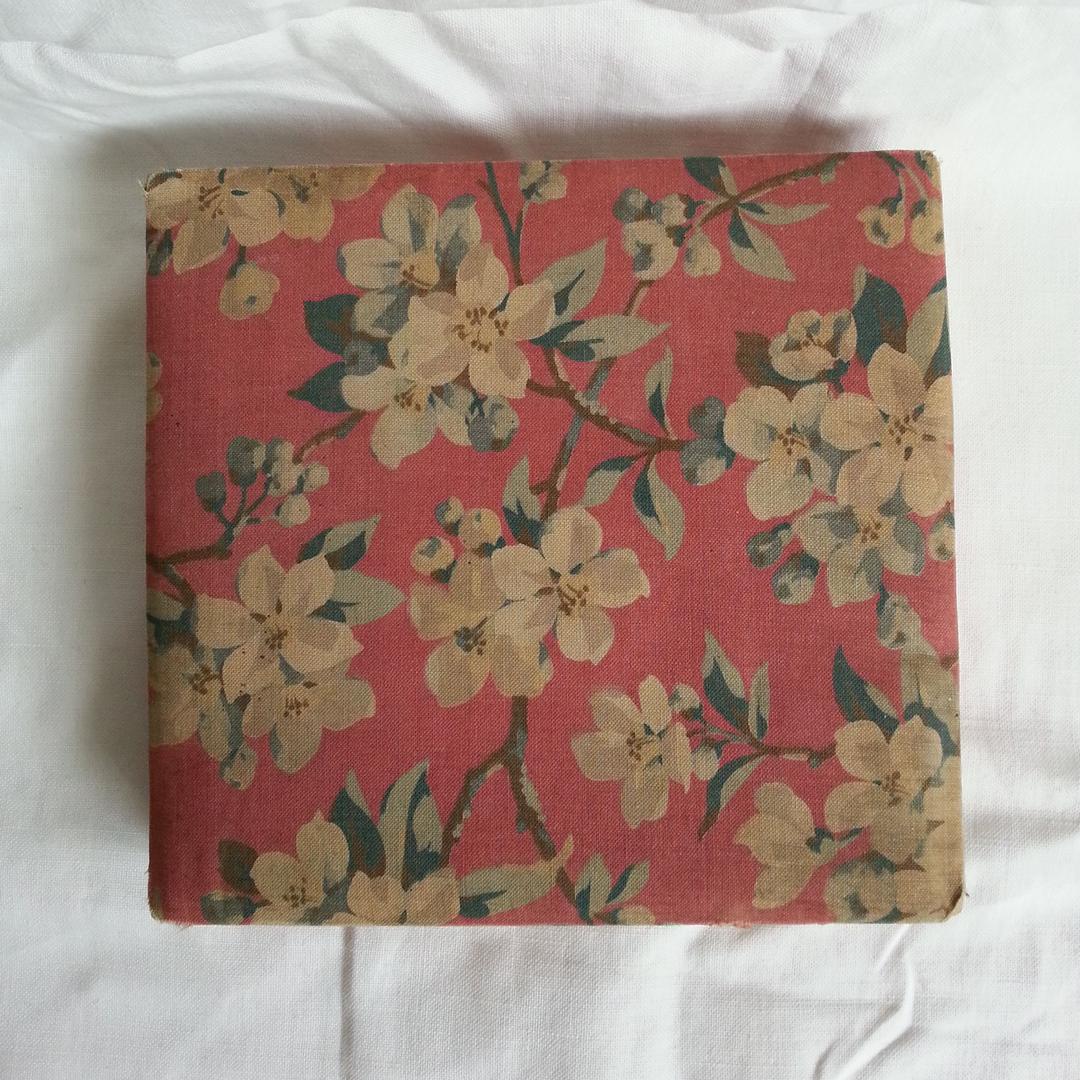 カルトナージュ 花 ピンク フランス アンティーク